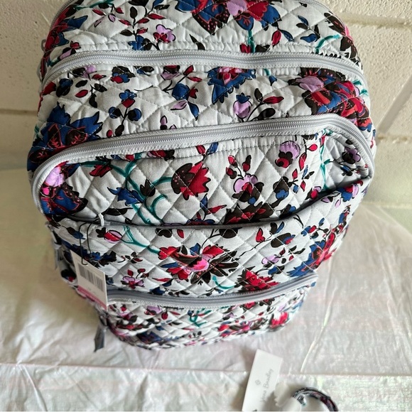 Set Vera Bradley Essential Large Backpack  Vineyard Floral, Zip ID & Lanyard NWT main image 14